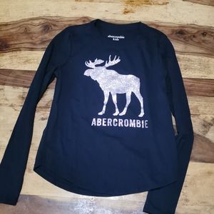 NWOT Abercrombie kids navy long sleeve top